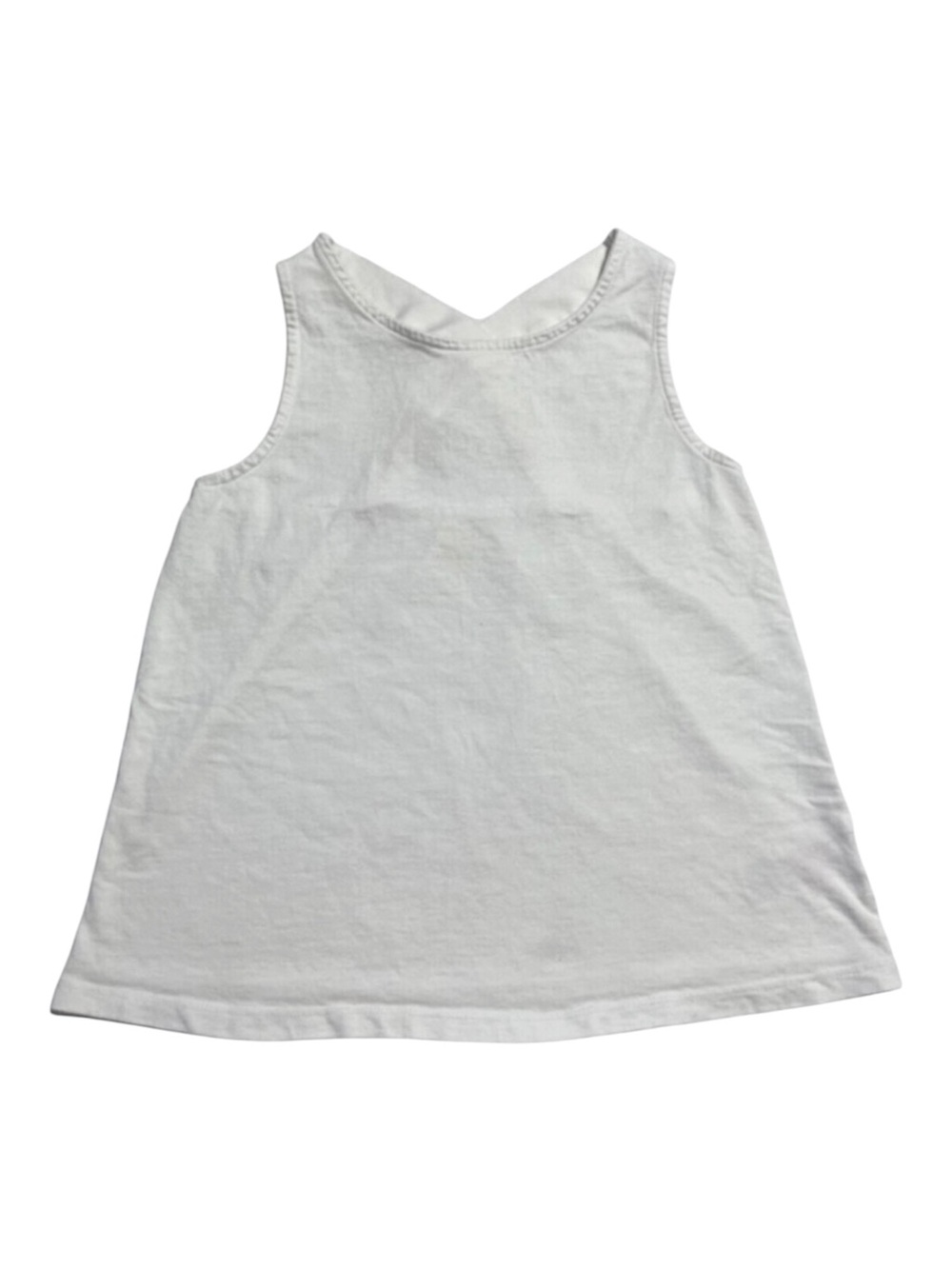 Boden white cotton/modal cross back tank top 13-14 years